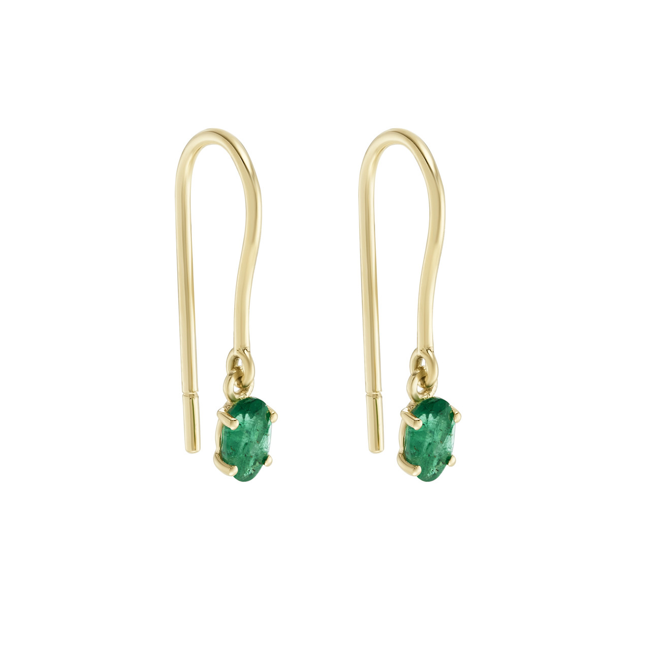 Solo Oval Emerald Drop Earrings, tf House - Infinite, tomfoolery