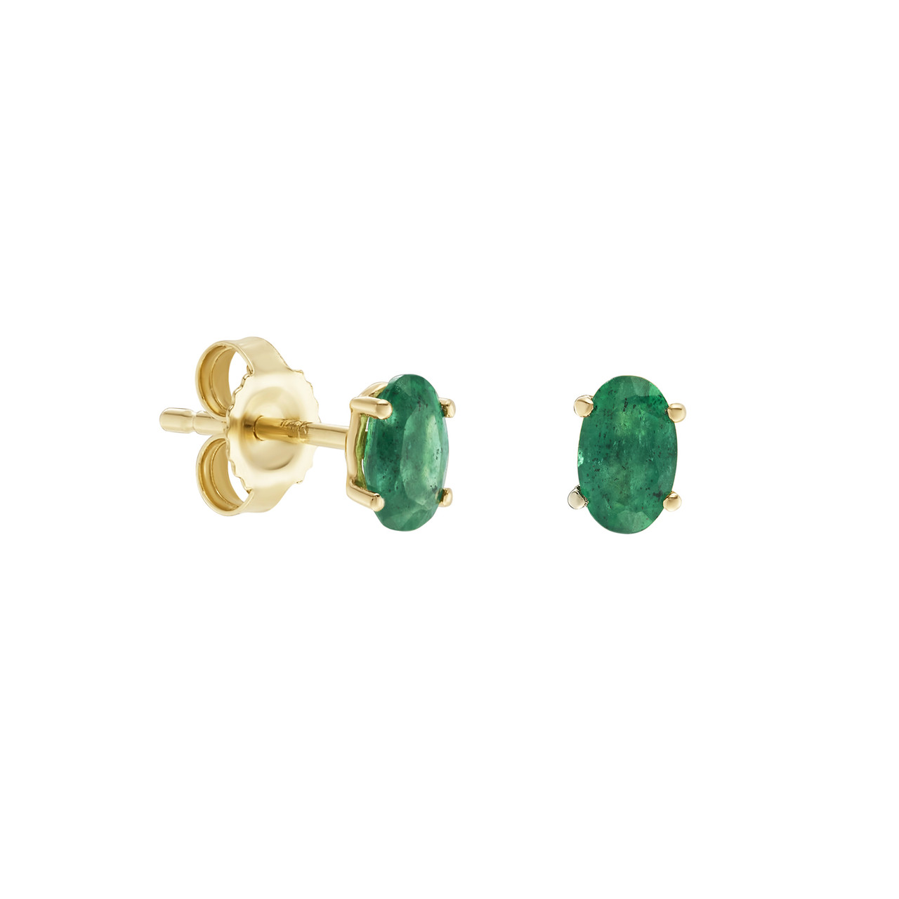 SOLO Oval Emerald Studs, tf House - Infinite, tomfoolery