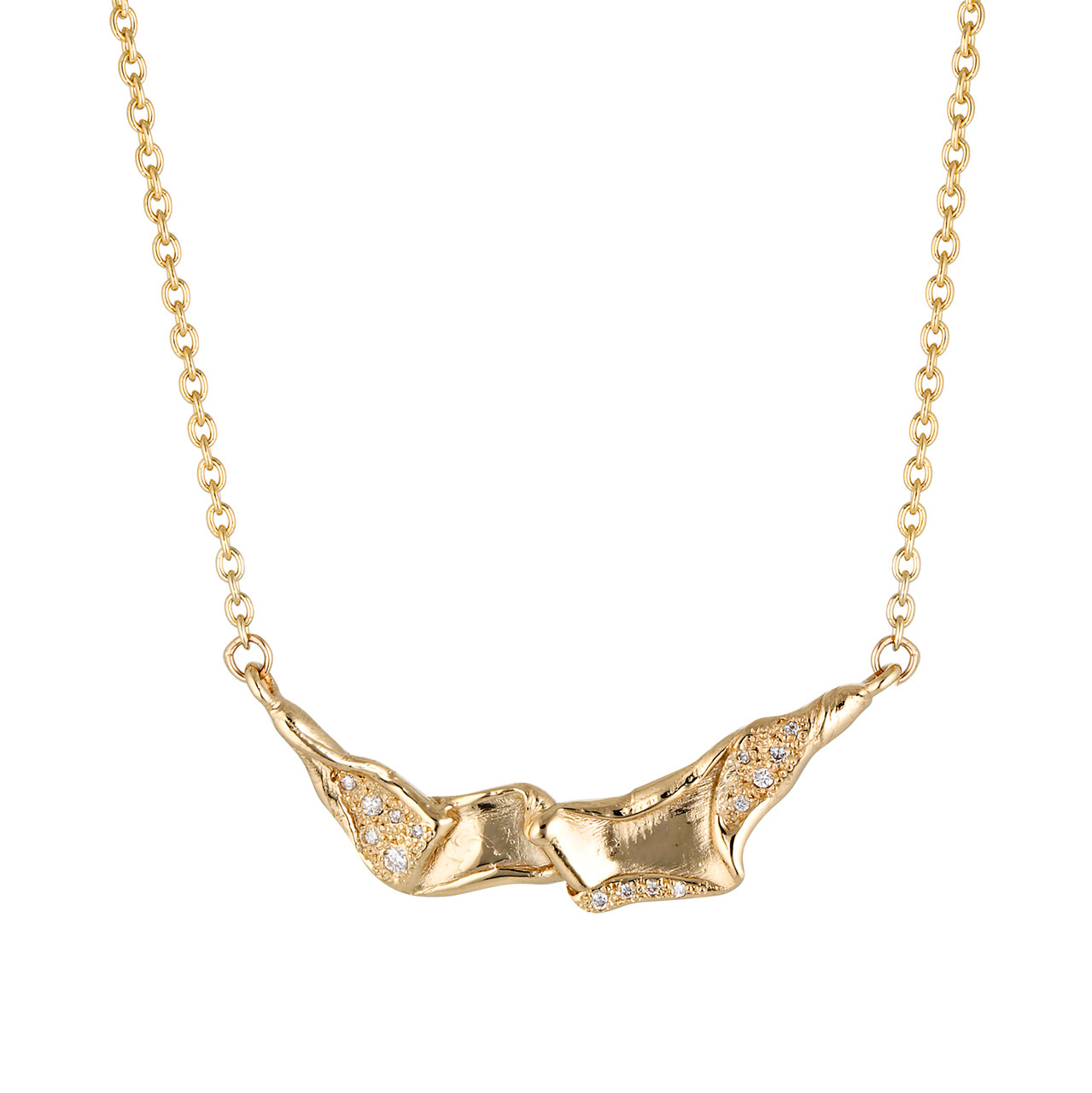 Athena Gold Asymmetric Textured Pendant, Mia Chicco, tomfoolery
