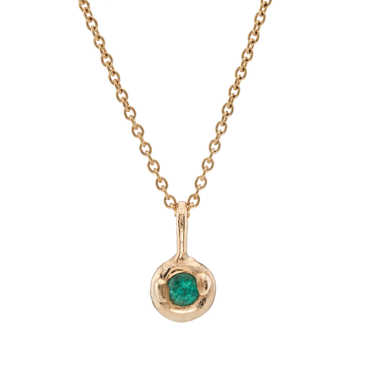 Emerald Beaded Pendant, Mia Chicco, tomfoolery