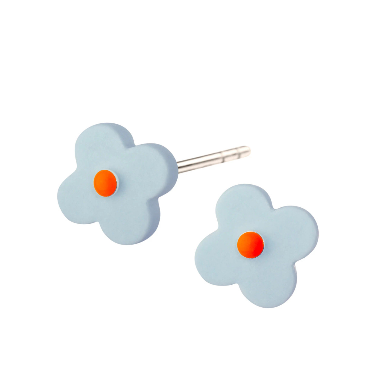 Porcelain Aura Flower Studs, Scherning, tomfoolery