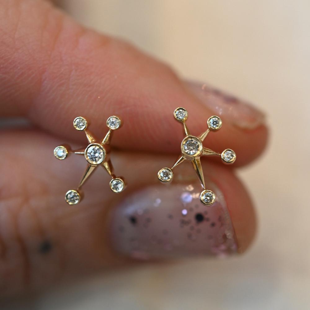 Constellation Diamond Studs, Celine Daoust, tomfoolery