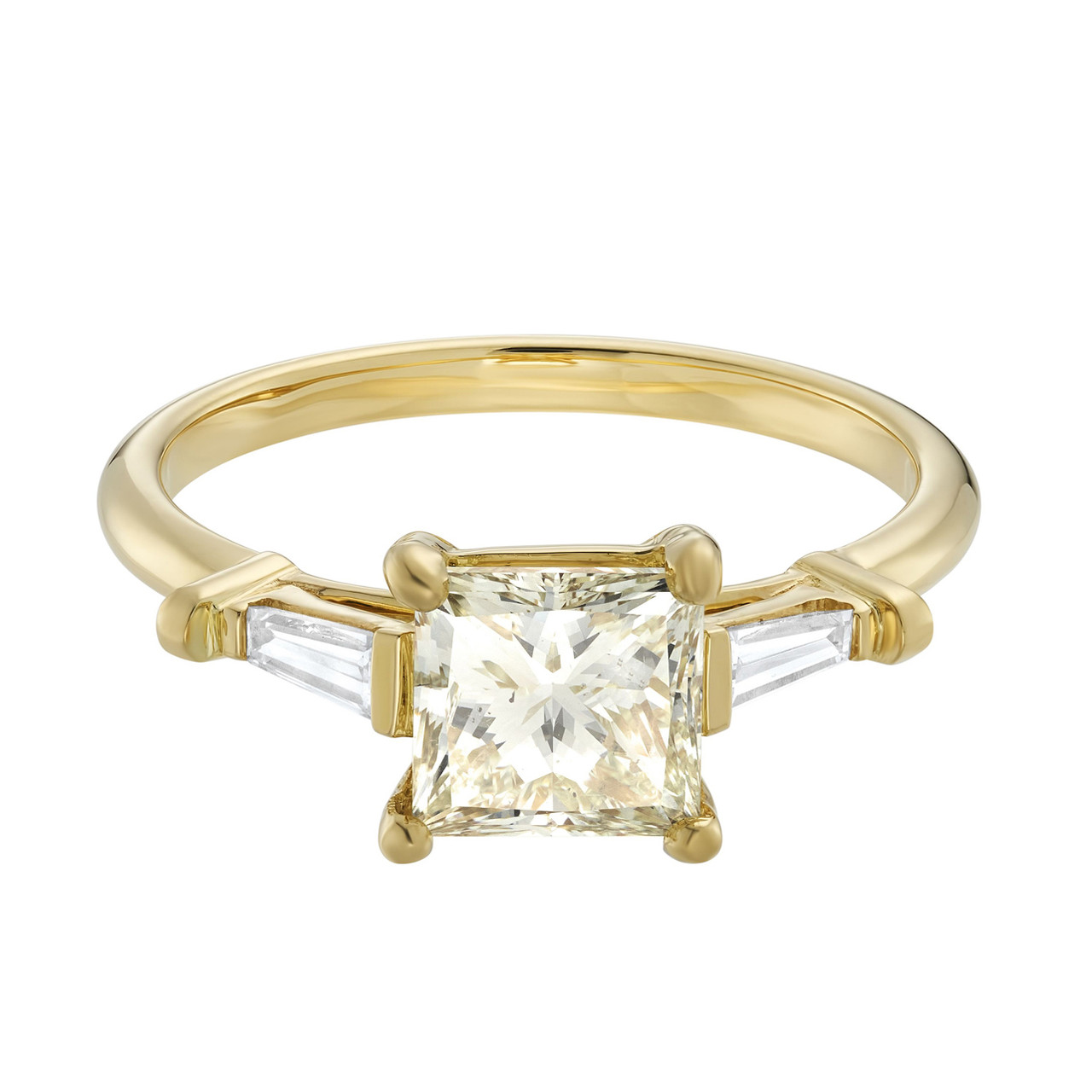 Adelphi 1.51ct Princess Cut Lemon Diamond Ring, tf House - Art Echo, tomfoolery