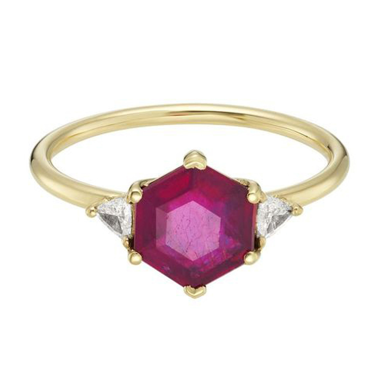 Trio Hex Ruby & Diamond Ring, tf House - Infinite, tomfoolery