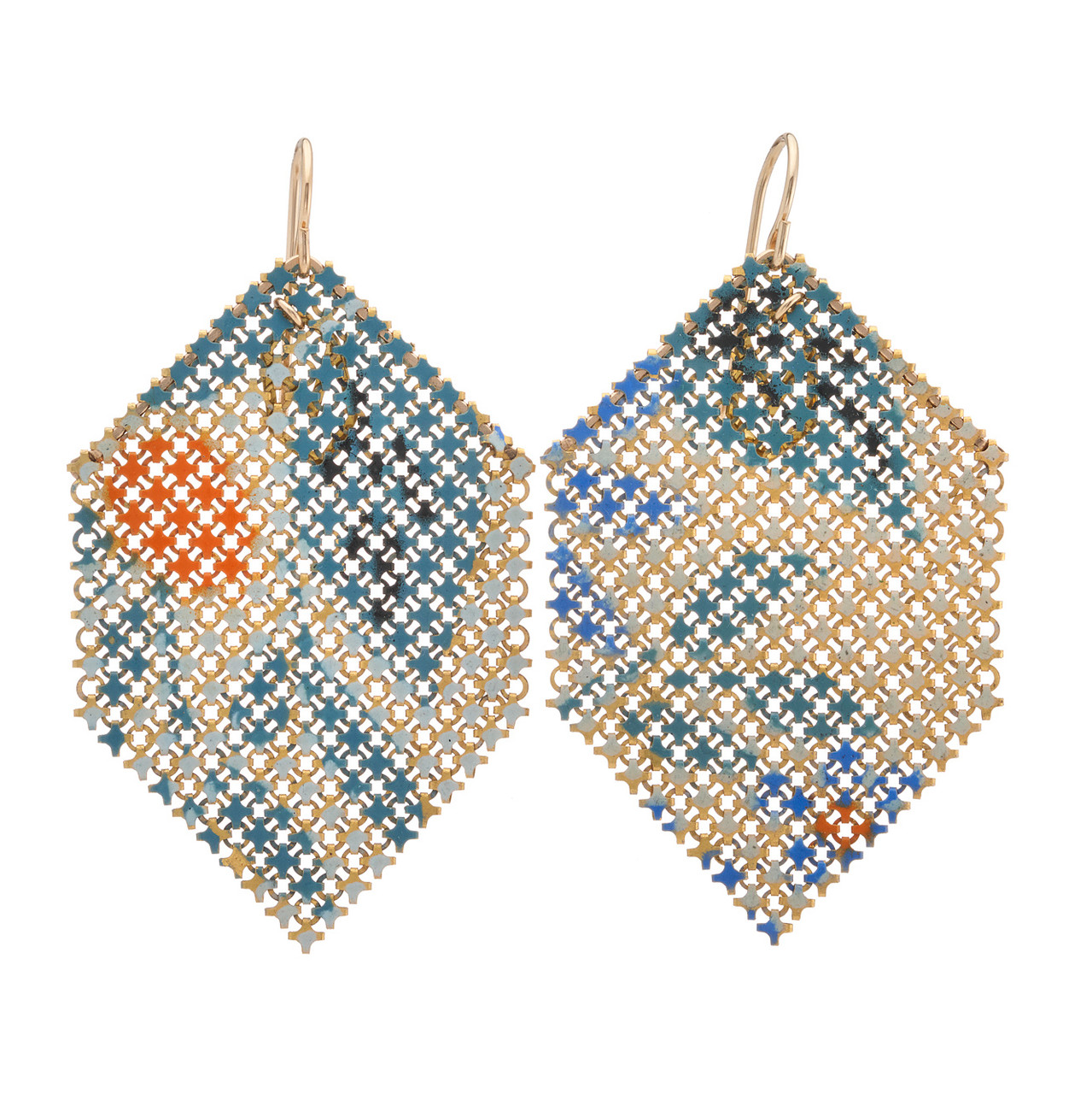 Bluebird N°1 Mesh Drop Earrings, Maral Rapp, tomfoolery