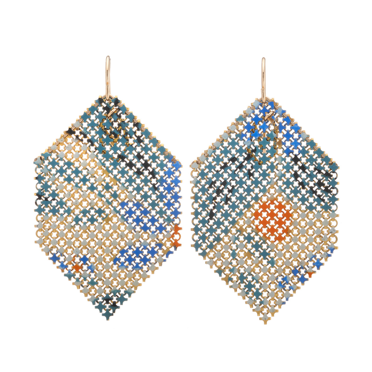 Bluebird N°3 Mesh Drop Earrings, Maral Rapp, tomfoolery