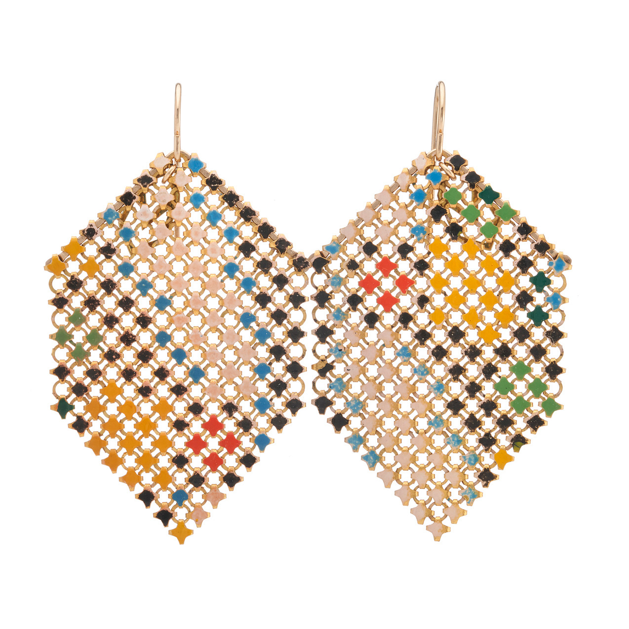 Papaver Sun Mesh Drop Earrings, Maral Rapp, tomfoolery