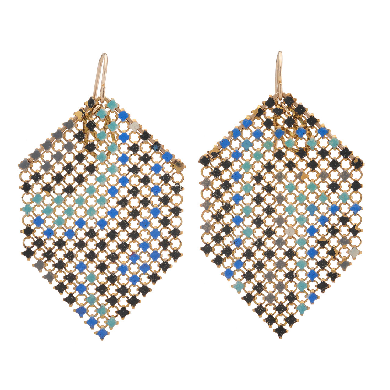 Tidepool Mesh Drop Earrings, Maral Rapp, tomfoolery