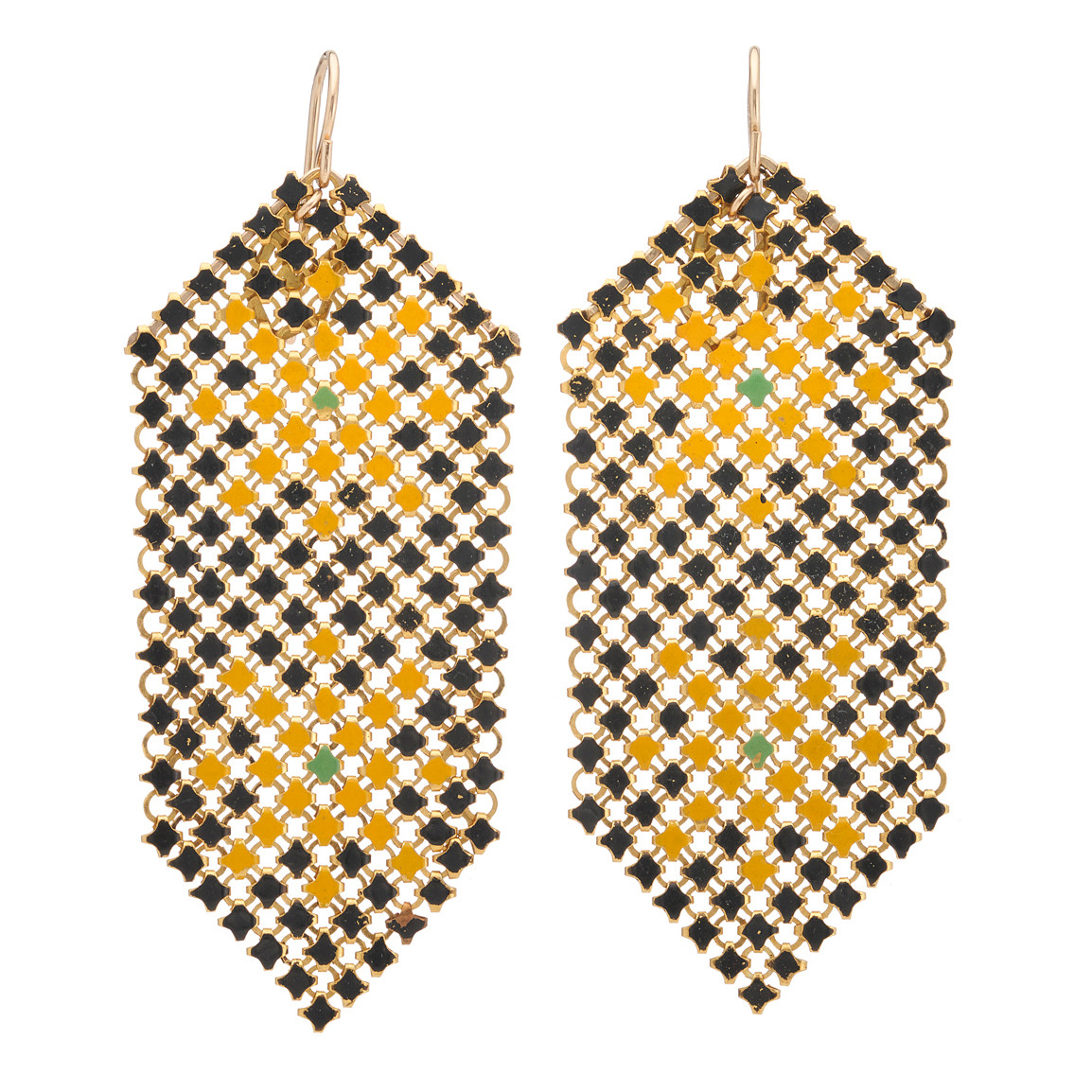 Double Asterisk Mesh Drop Earrings, Maral Rapp, tomfoolery