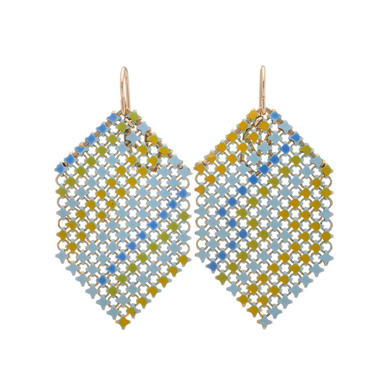 Fresh Green Mesh Drop Earrings, Maral Rapp, tomfoolery