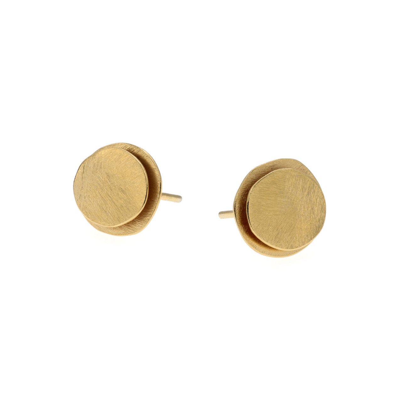 Pebble Layered Textured Studs, Deco Echo, tomfoolery