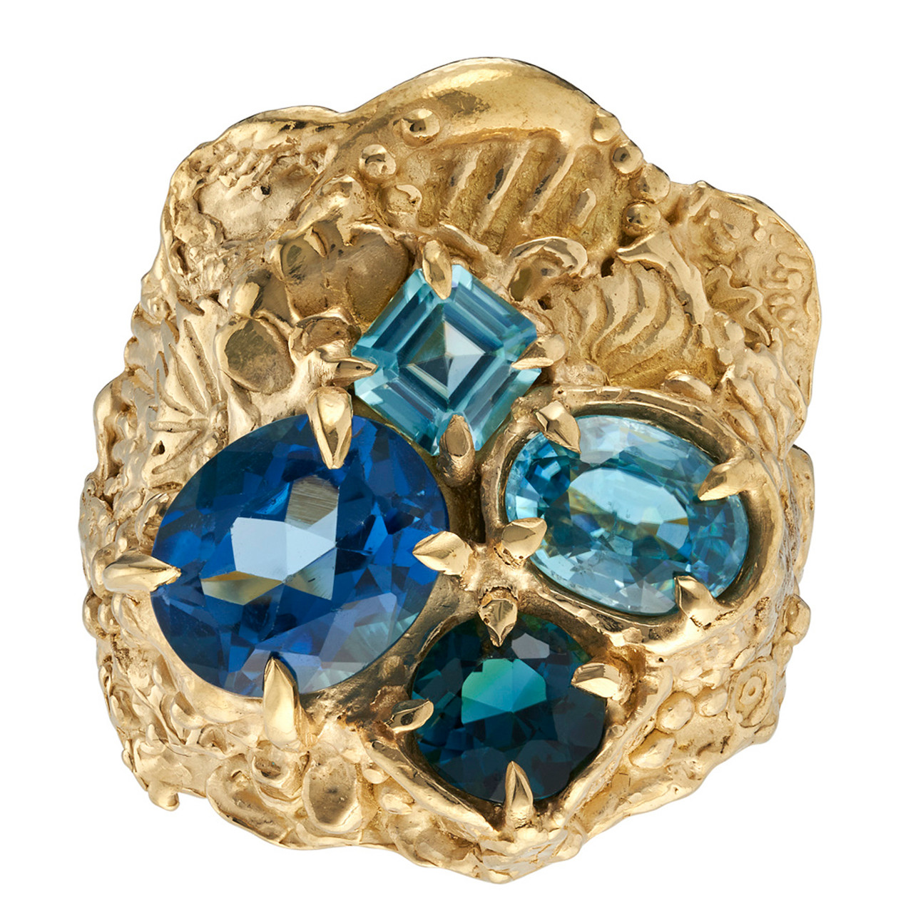 Ocean Oasis Art Ring by Annabelle Lucilla available at tomfoolery London as a part of Art Ring 2023 exhibition.