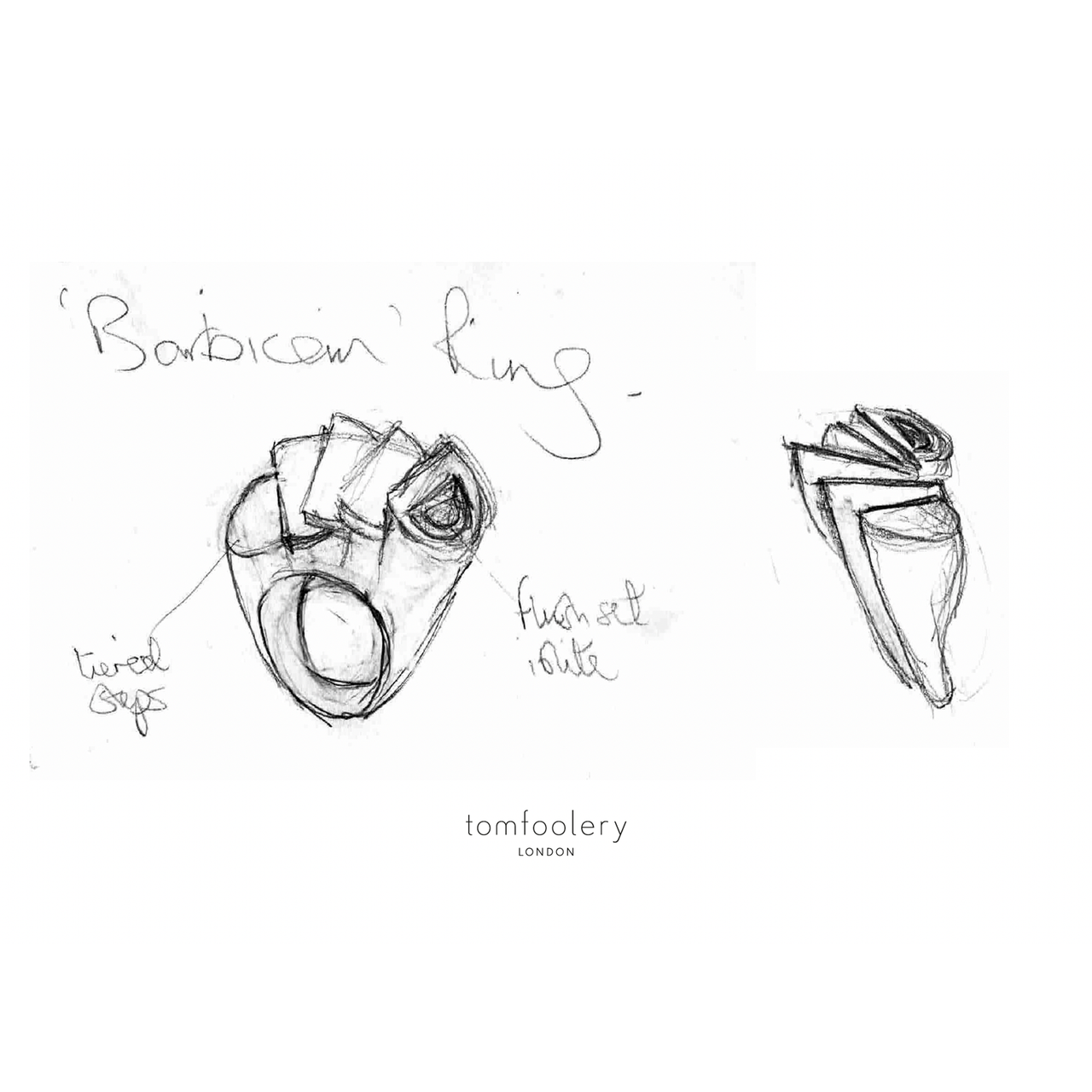 Barbican Art Ring by Ange B available at tomfoolery London as a part of Art Ring 2023 exhibition.