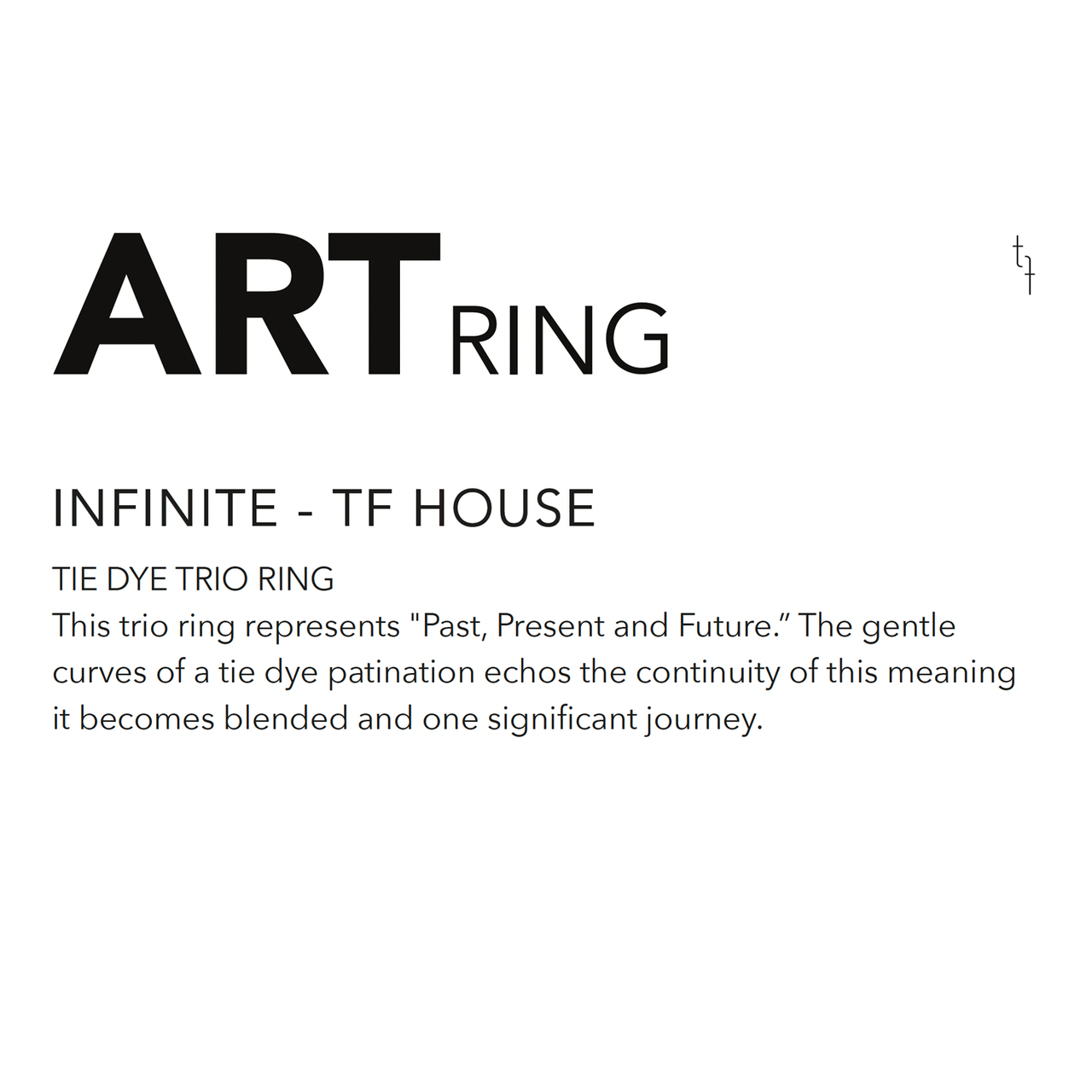 Tie Dye Trio Art Ring, tf House - Infinite, tomfoolery London, Art Ring 2023 exhibition