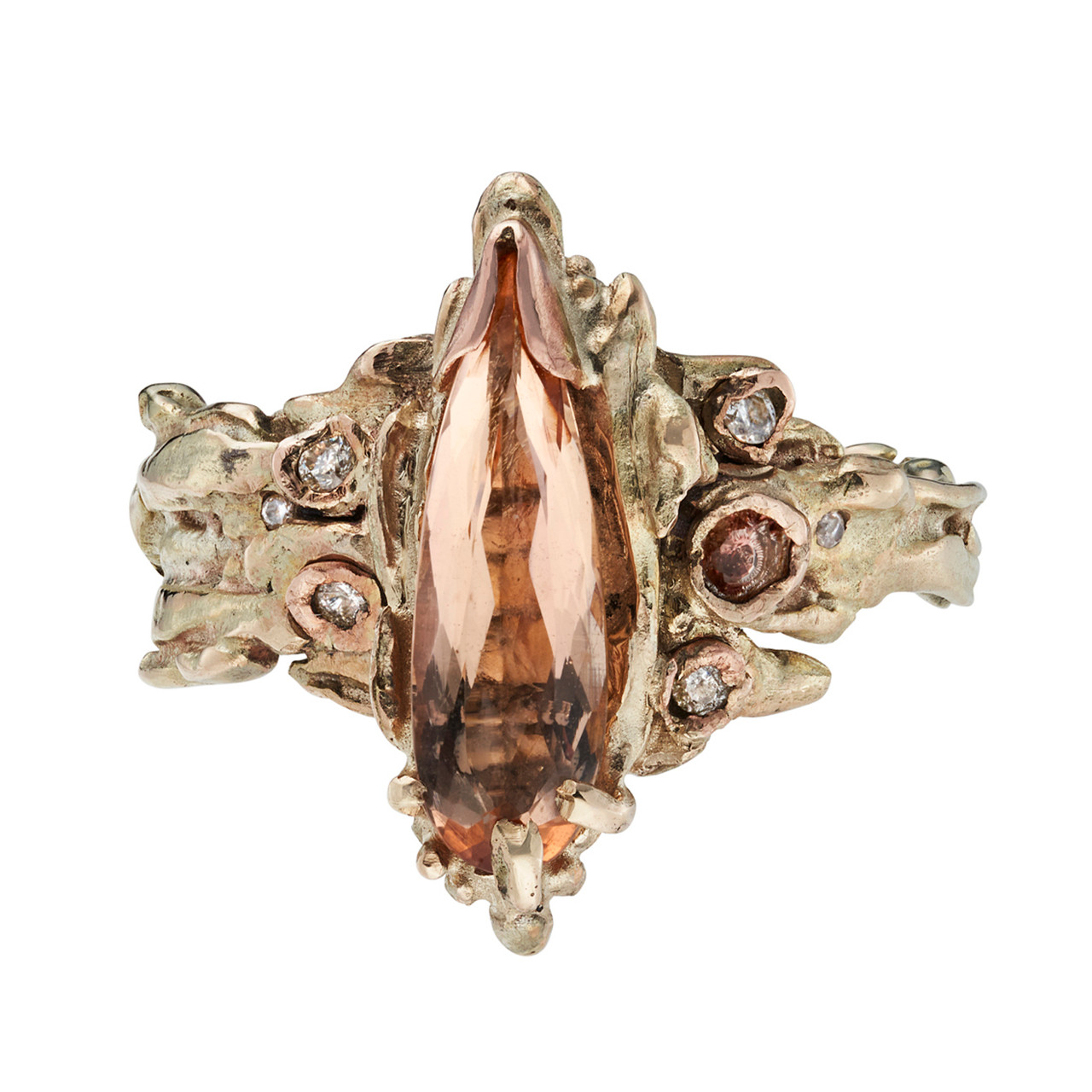 Imperial Topaz Speleo Art Ring, Laura Ngyou, tomfoolery London, Art Ring 2023 exhibition