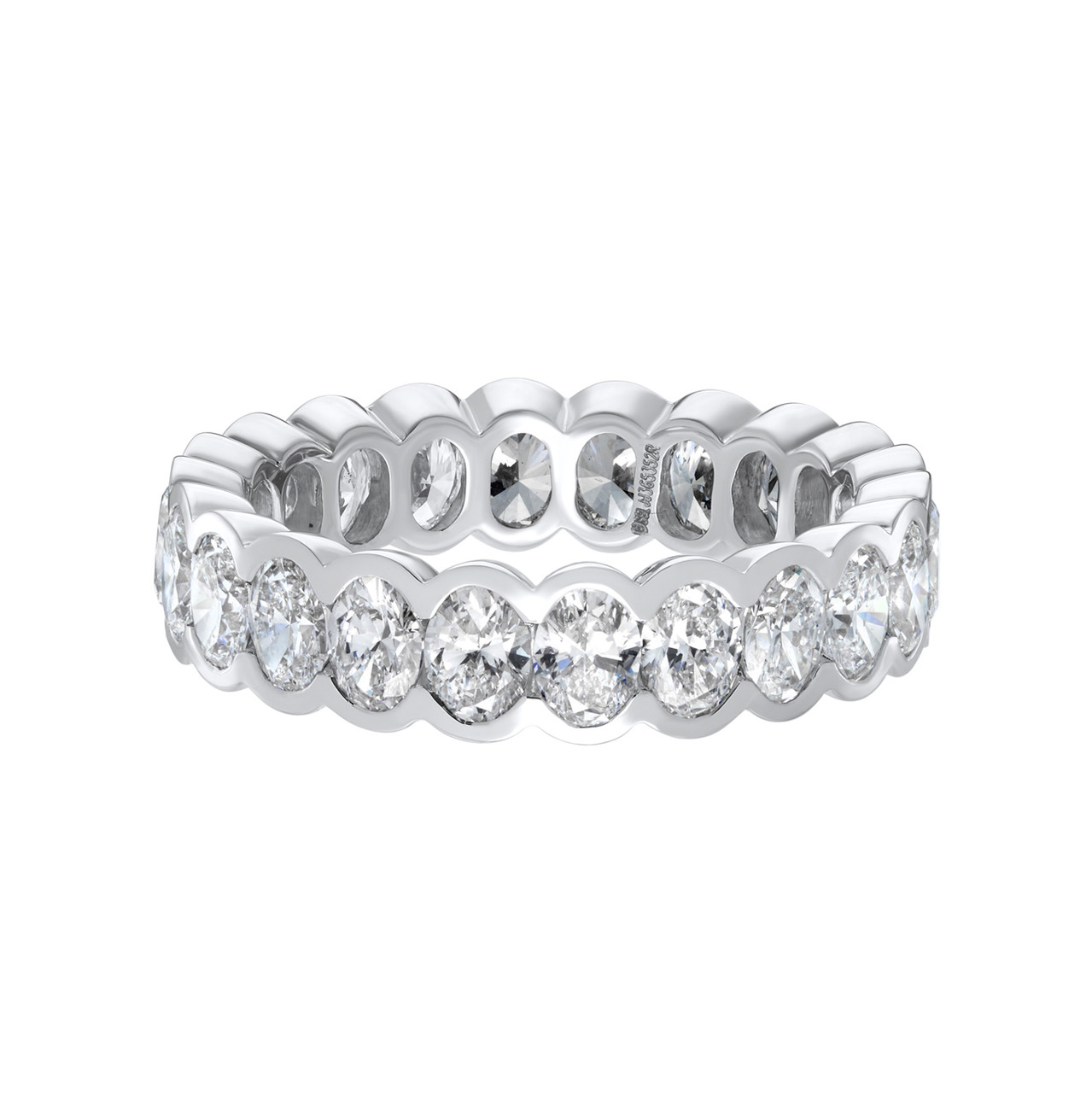 Oval Lab Diamond Semi Bezel Full Eternity Ring, tf House - Diamonds, tomfoolery