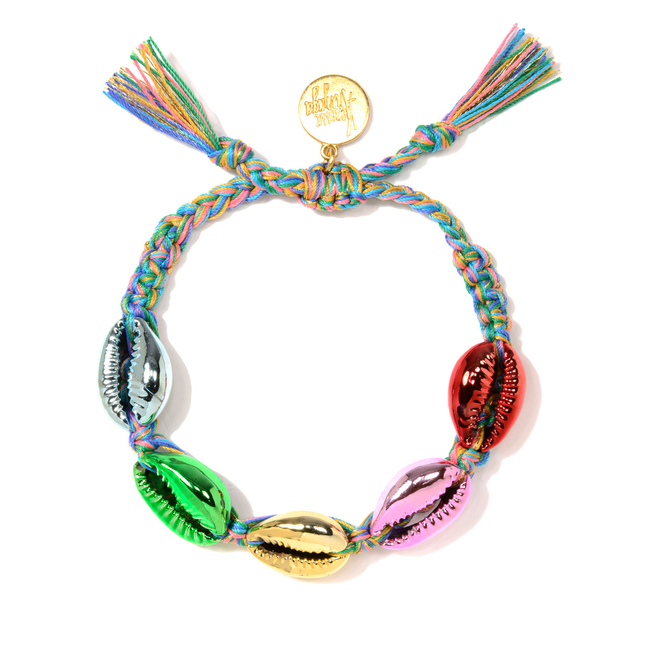 Rainbow Metallic Shell Bracelet, Venessa Arizaga, tomfoolery