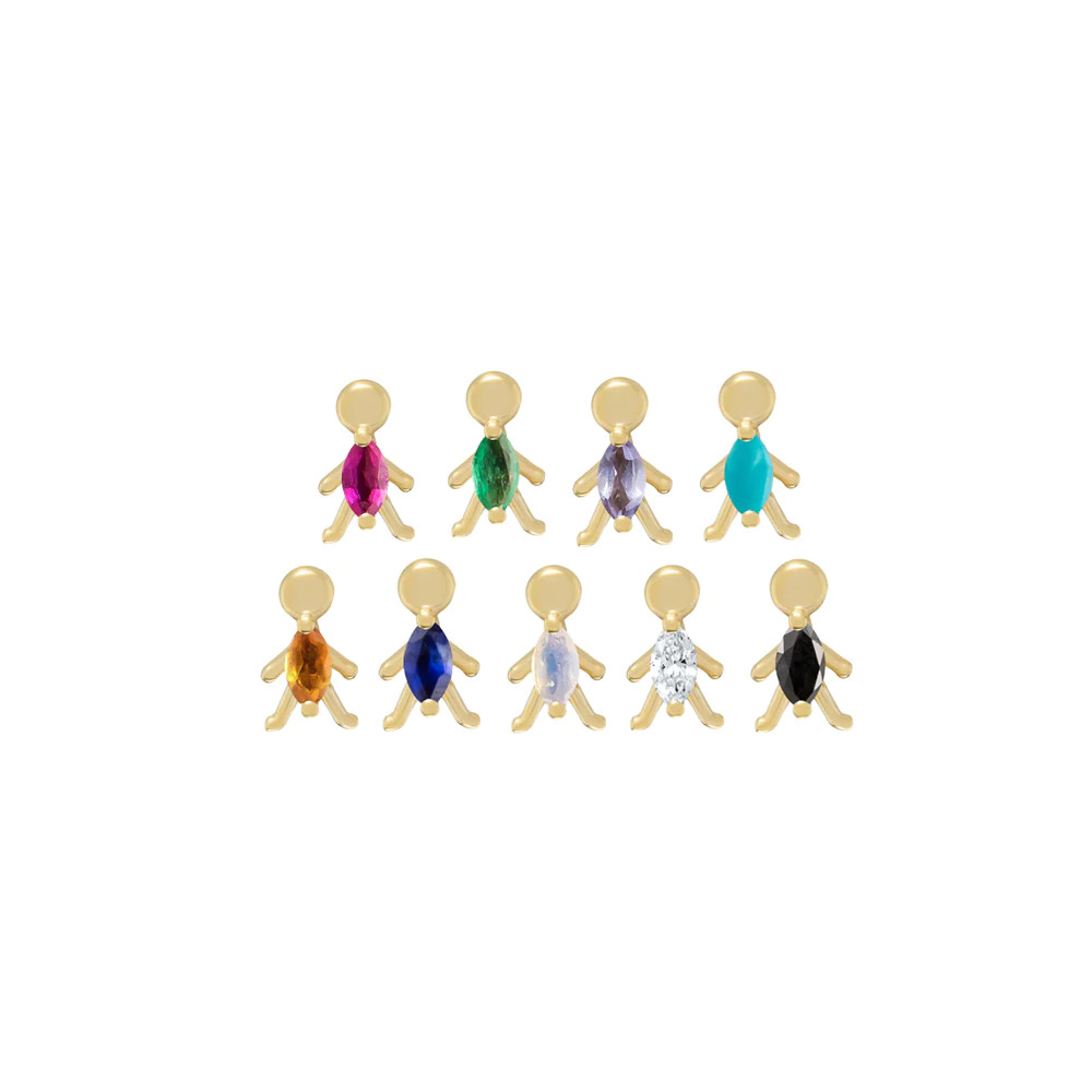 Mini Moi Marquise Gemstone Studs, metier by tomfoolery