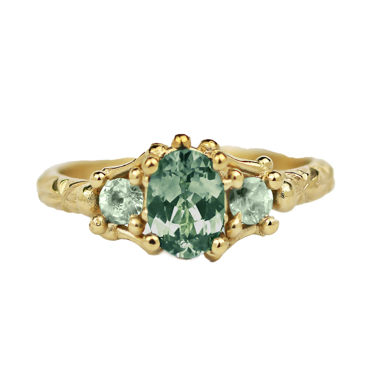 tf Exclusive Green Sapphire Trio Ring, Ciara Bowles, tomfoolery