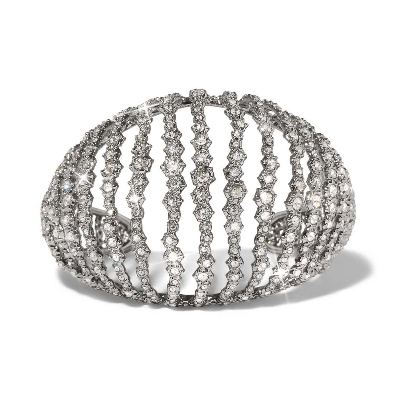 Punk Royale Crystal Orbiting Cuff Bracelet, Alexis Bittar, tomfoolery