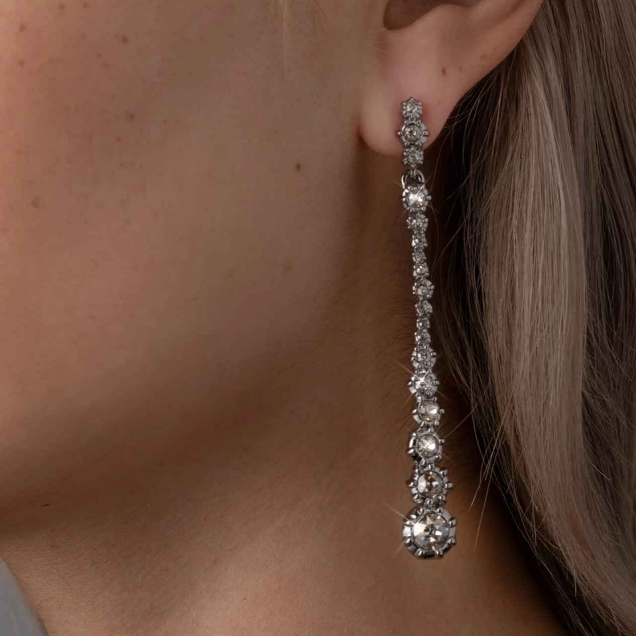 Punk Royale Crystal Linear Drop Earrings, Alexis Bittar, tomfoolery