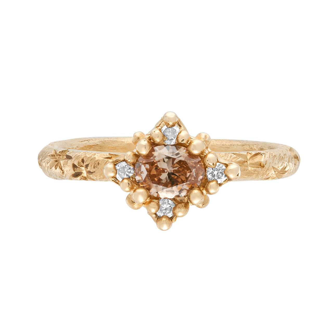 Champagne Diamond Mini Croix Ring, Ciara Bowles, tomfoolery