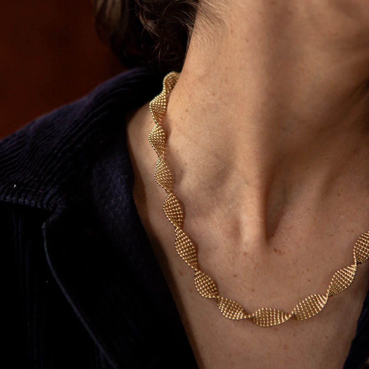 Deia Gold Twist Chain Necklace - Tomfoolery London