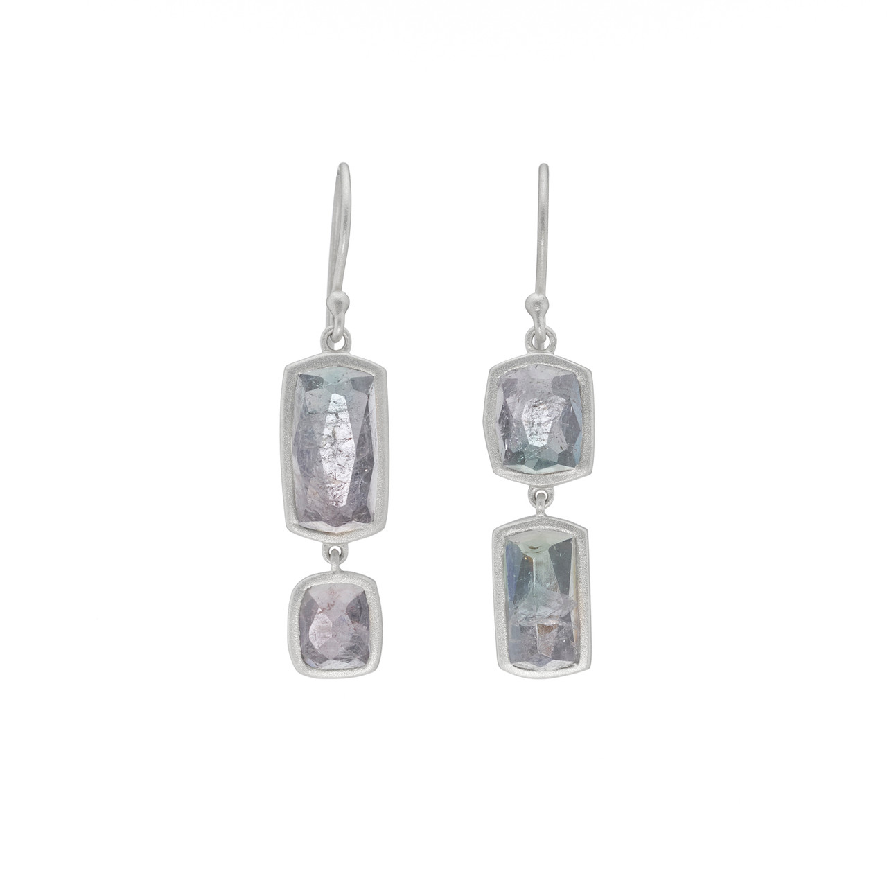 Tourmaline Asymmetric Drop Earrings 0.6, tf House - Tourmaline, tomfoolery