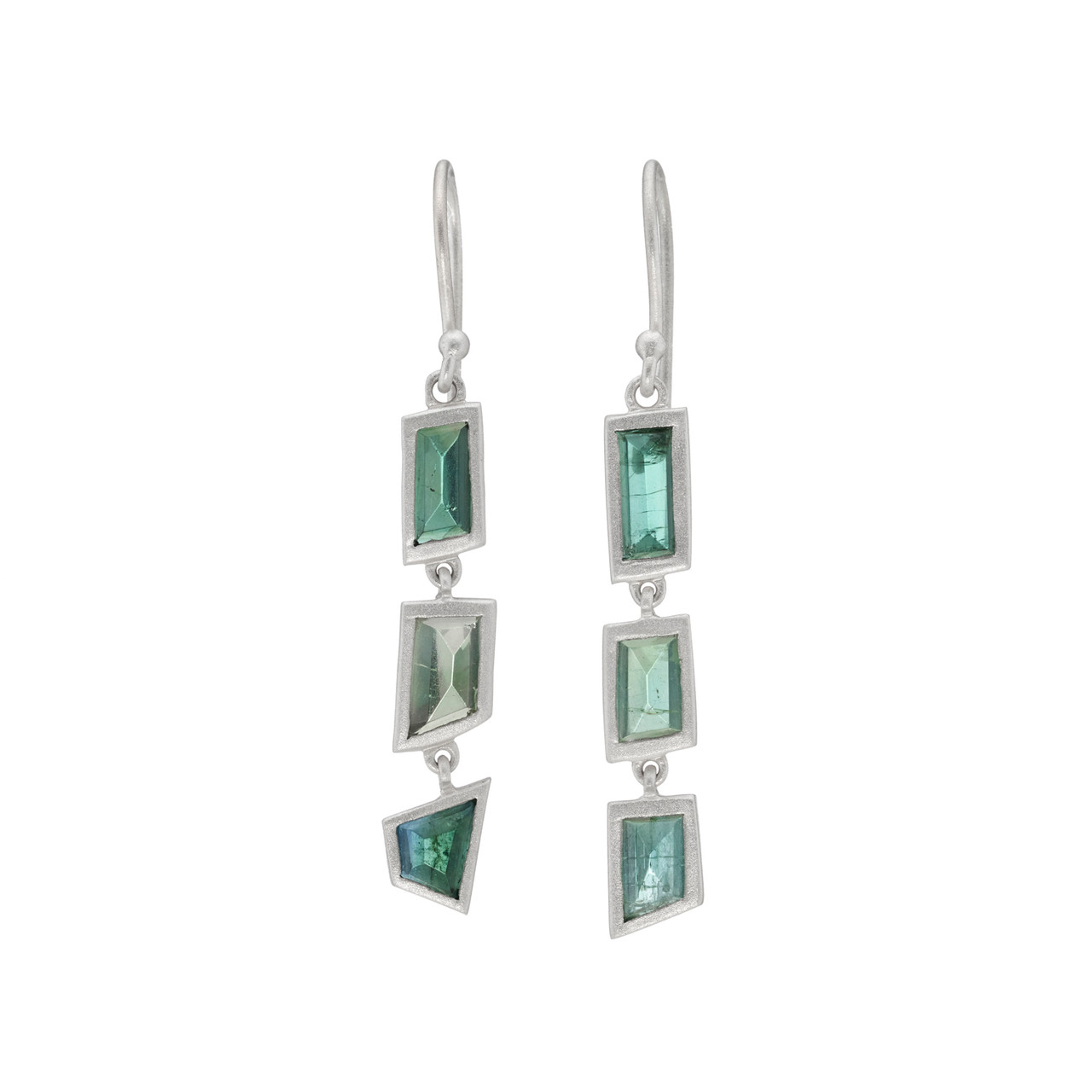 Tourmaline Asymmetric Drop Earrings 0.8, tf House - Tourmaline, tomfoolery