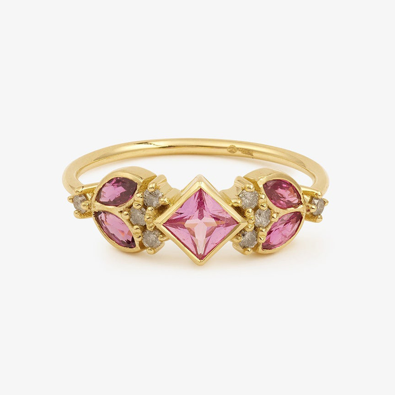 Nymphéa Pink Sapphire & Ruby Ring, Sophie d'Agon, tomfoolery