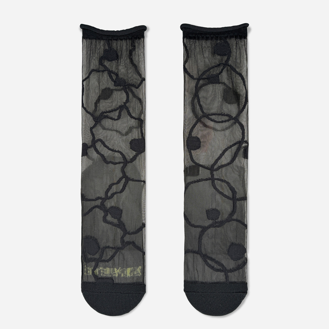 Black Squiggle Tulle Socks, 2nd Palette, tomfoolery