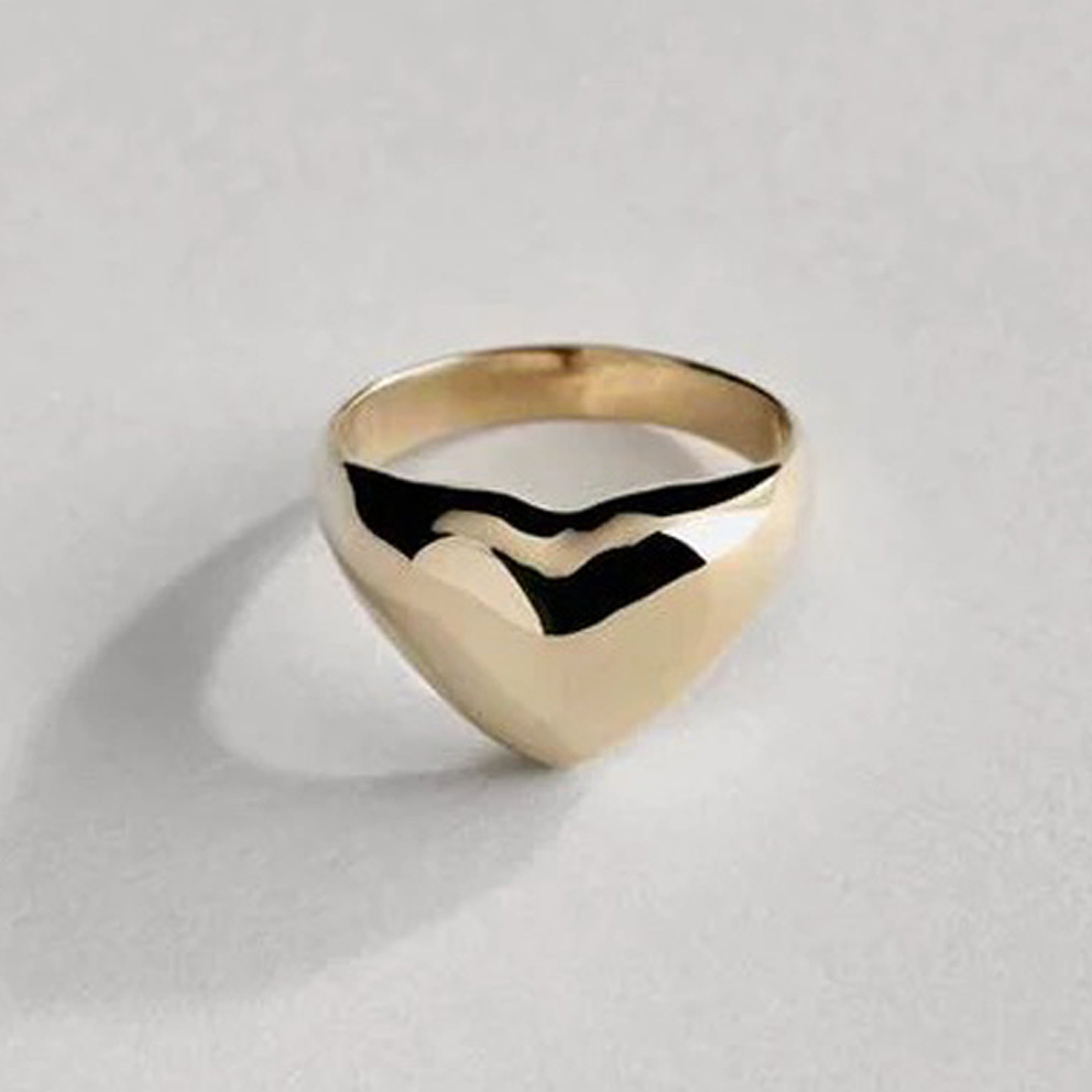 Gold Heart Ring, Annika Inez, tomfoolery