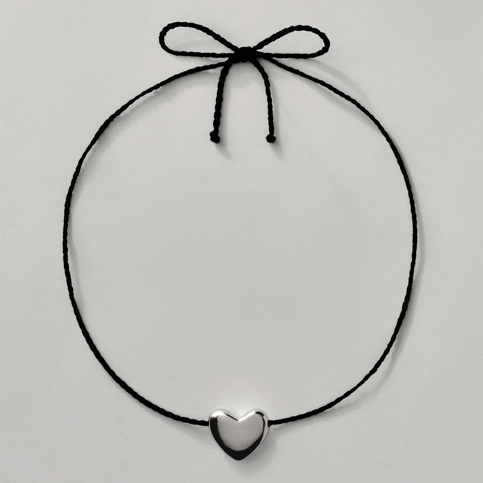 Double Beam Link on Silky Cord Necklace | Gabriela Artigas