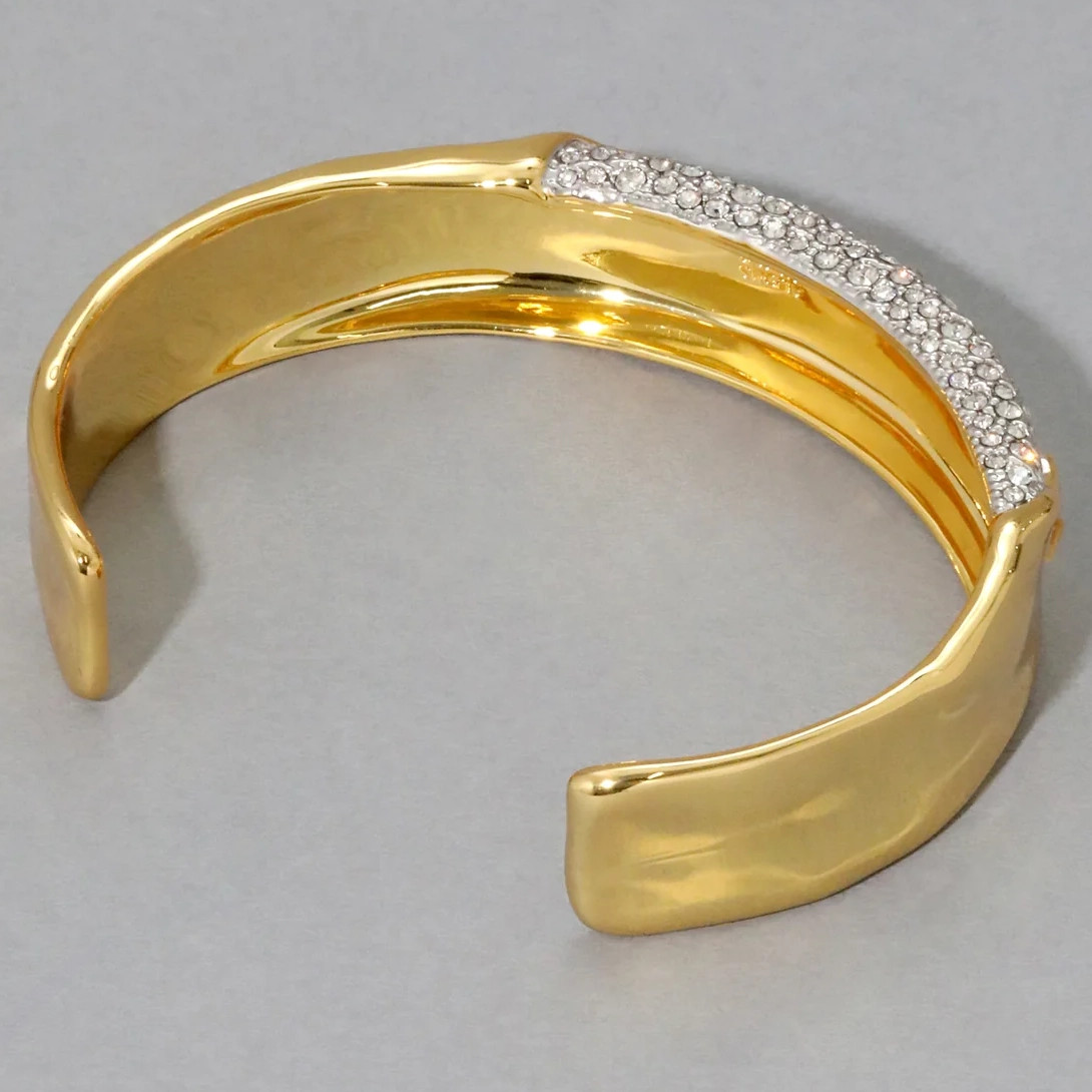 Solanales Gold Crystal Cuff Bracelet, Alexis Bittar, tomfoolery