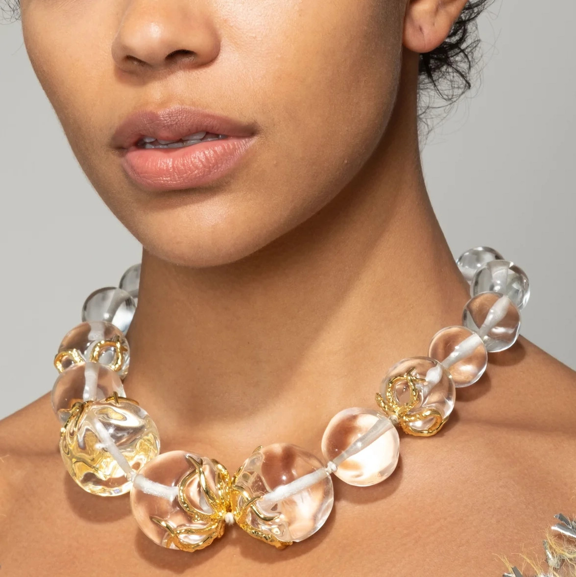 Liquid Vine Lucite Orb Necklace, Alexis Bittar, tomfoolery