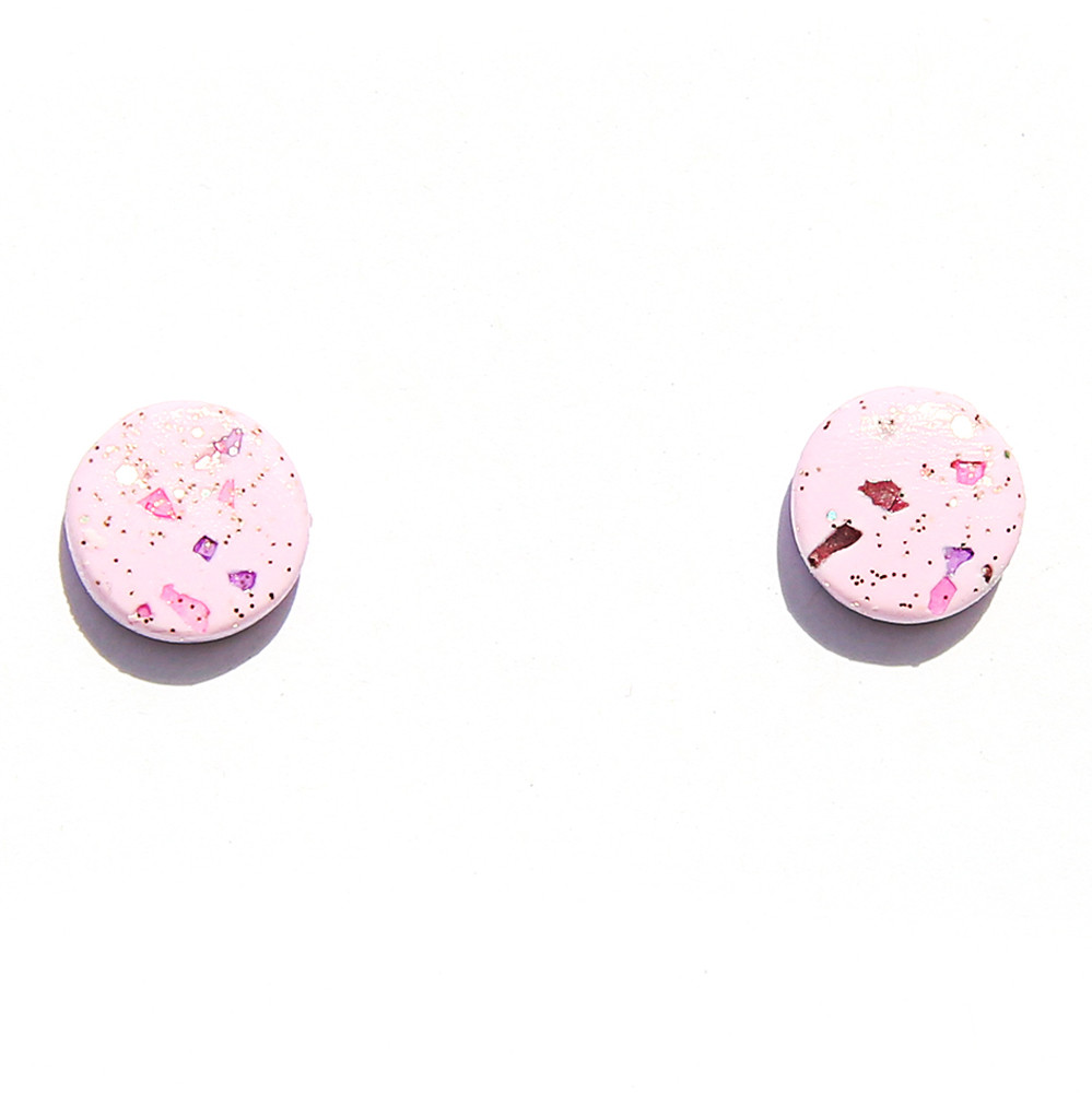 Pink Terrazzo Studs, Kingston, tomfoolery