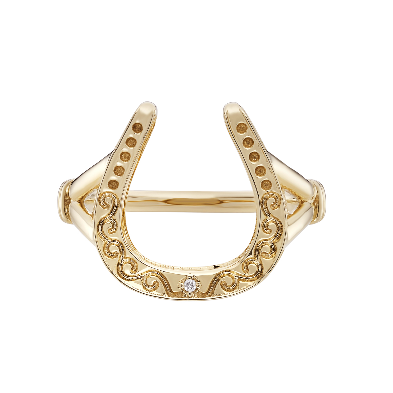 Dala Gold Lucky Horseshoe Ring, metier by tomfoolery