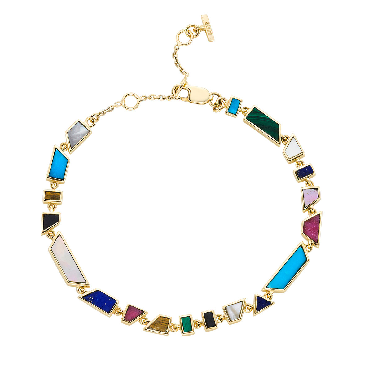 Tesserae Rainbow Gemstone Bracelet, metier by tomfoolery