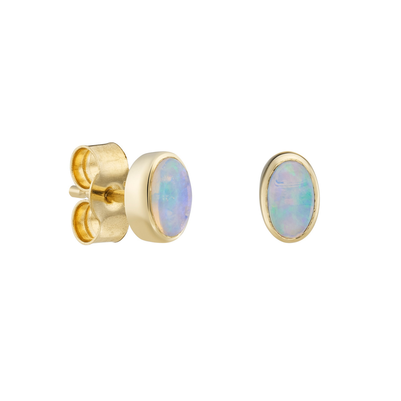 Oval Opal Studs, OPAL, tomfoolery