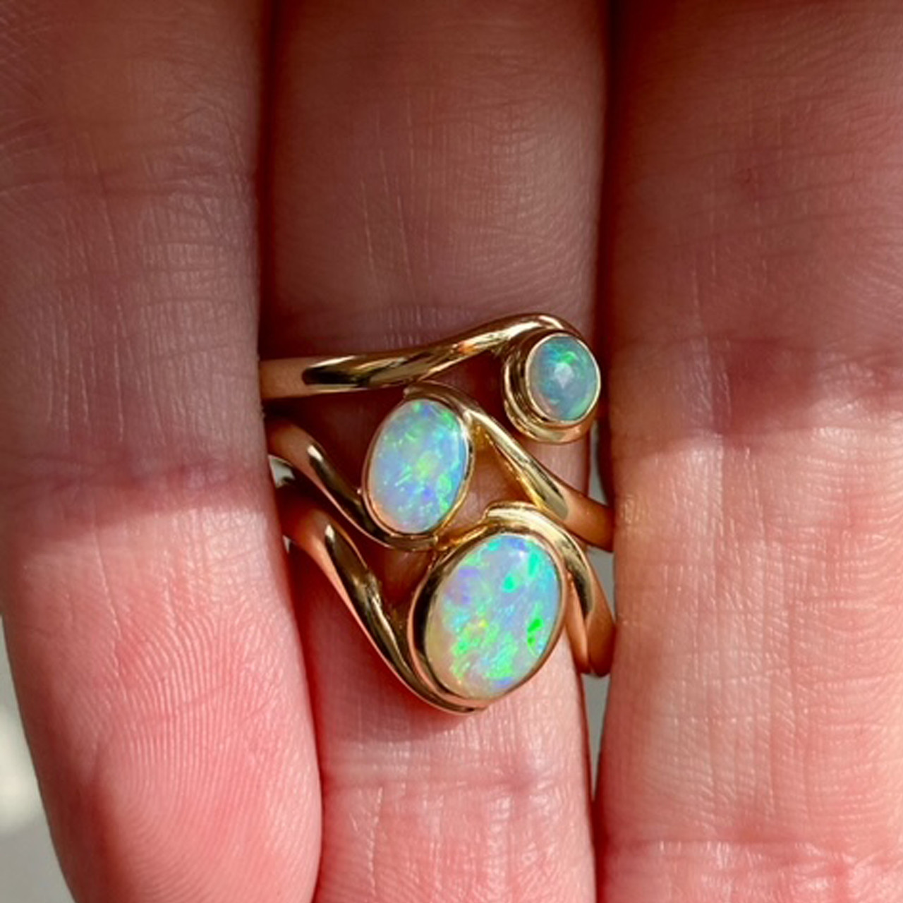 Round Opal Ring, OPAL, tomfoolery