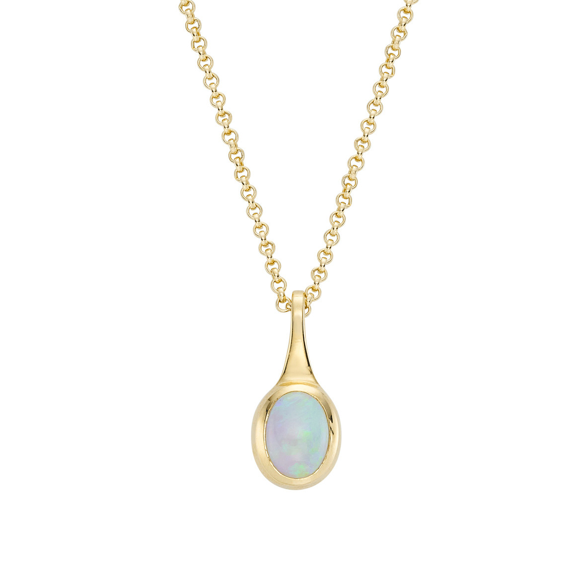 Oval Opal Pendant, OPAL, tomfoolery