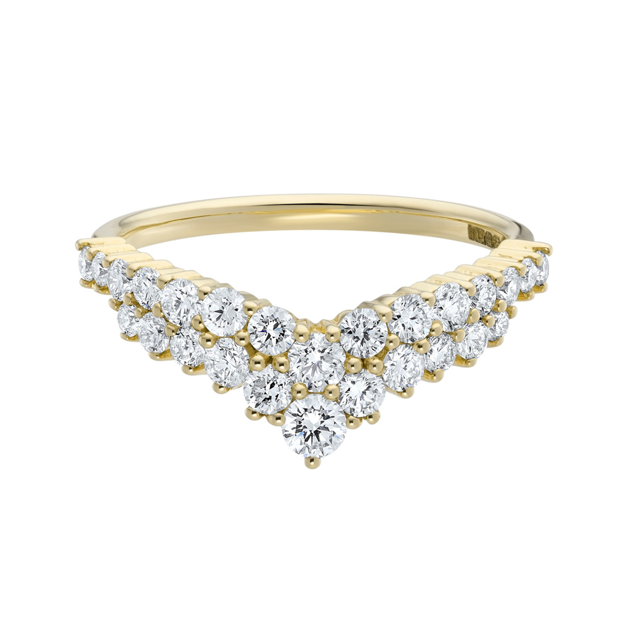 Double Row Arched Diamond Band, tf House - Bands, tomfoolery