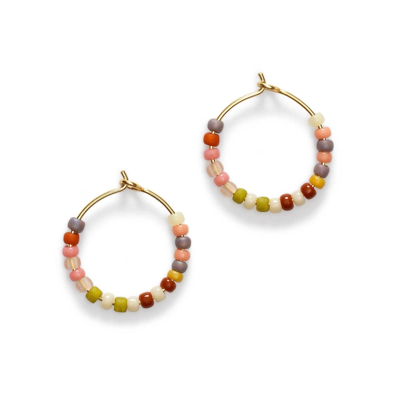 Echo Beach Beaded Hoops, Anni Lu, tomfoolery