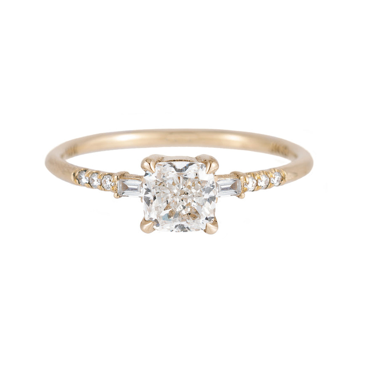 Cushion Cut Diamond Melody Equilibrium Ring, Jennie Kwon, Tomfoolery London