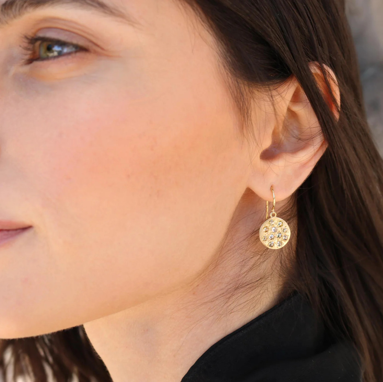 Mini Mars Diamond Drop Earrings, Brooke Gregson, tomfoolery