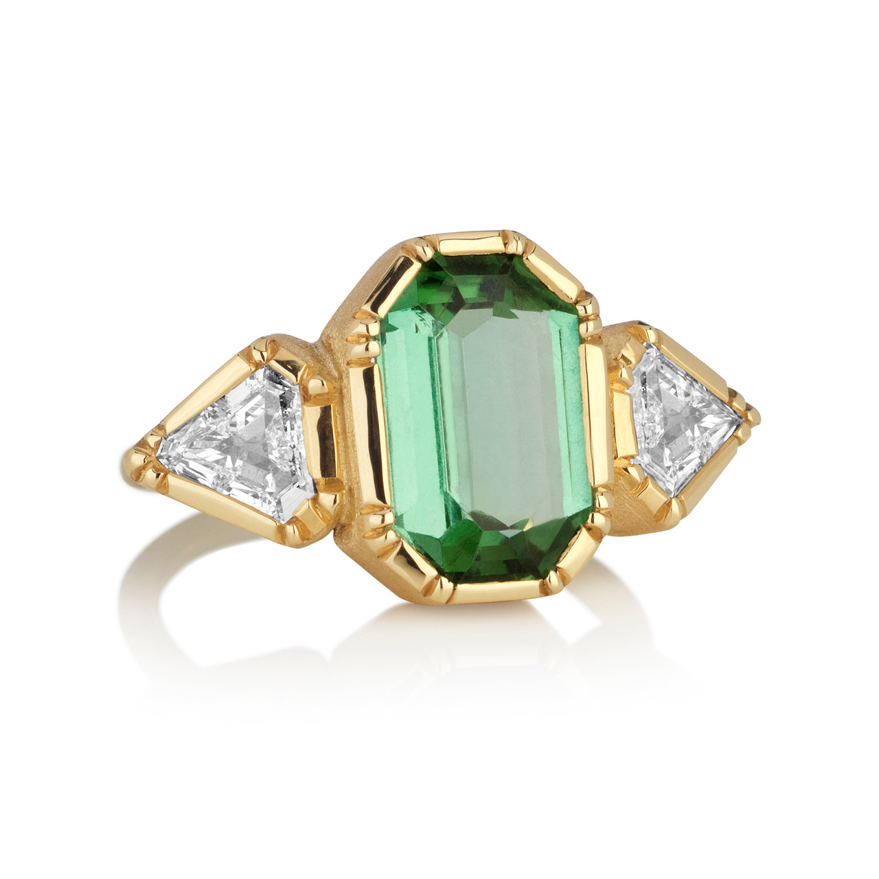 One-Of-A-Kind Harmony Green Tourmaline & Diamond Ring, Brooke Gregson, tomfoolery