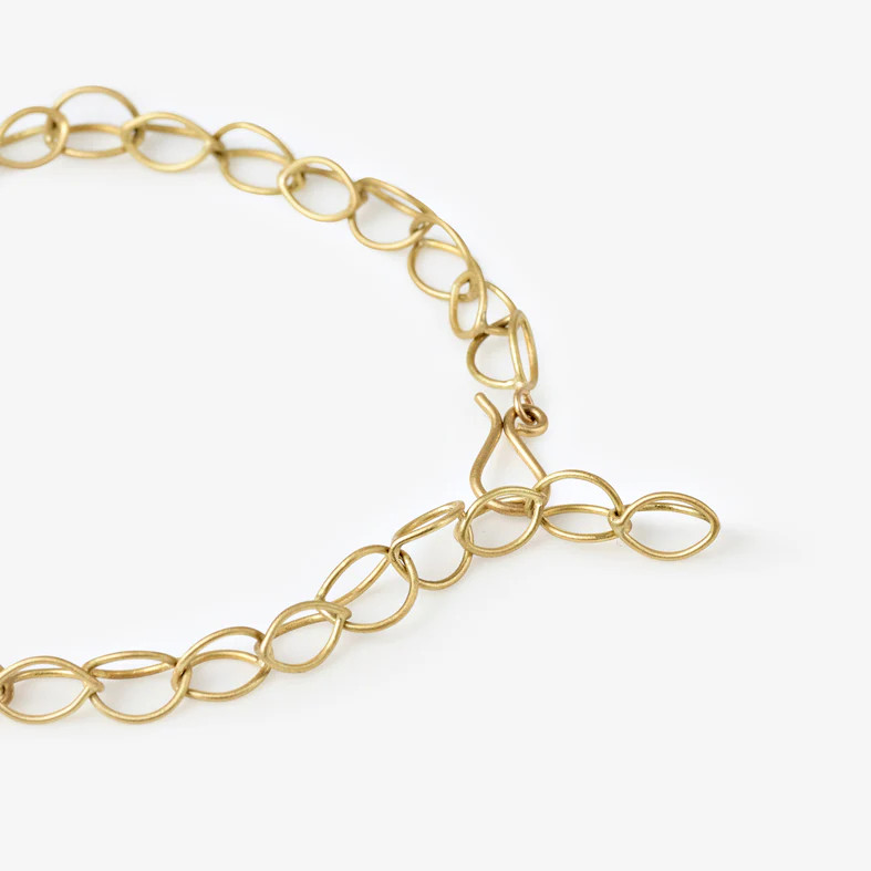 Gold Lily Chain Link Bracelet, Sarah Straussberg, tomfoolery