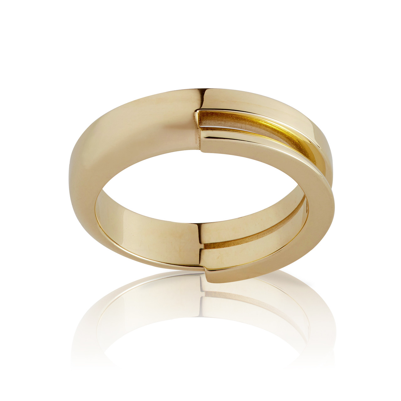 Gold Ivana Split Ring, Sarah Straussberg, tomfoolery