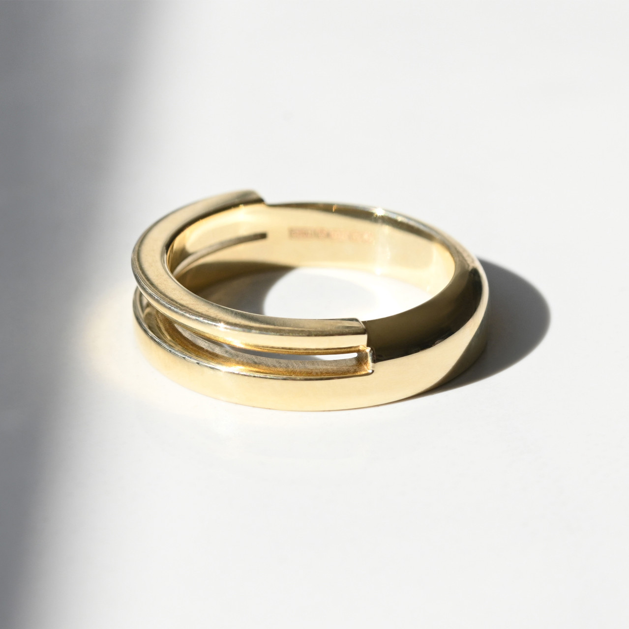 Gold Ivana Split Ring, Sarah Straussberg, tomfoolery