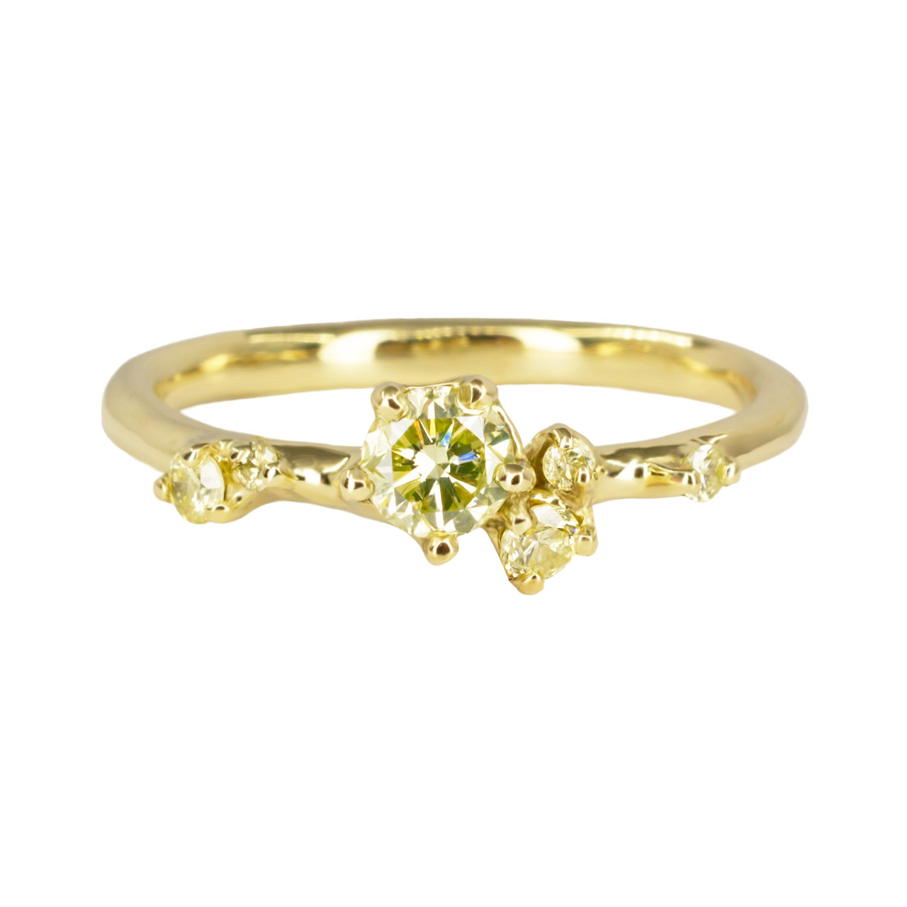 One-Of-A-Kind Yellow Diamond Antheia Ring, Irena Chmura, tomfoolery